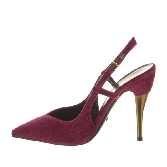 Gucci Velvet Pumps - Picture 1 of 5